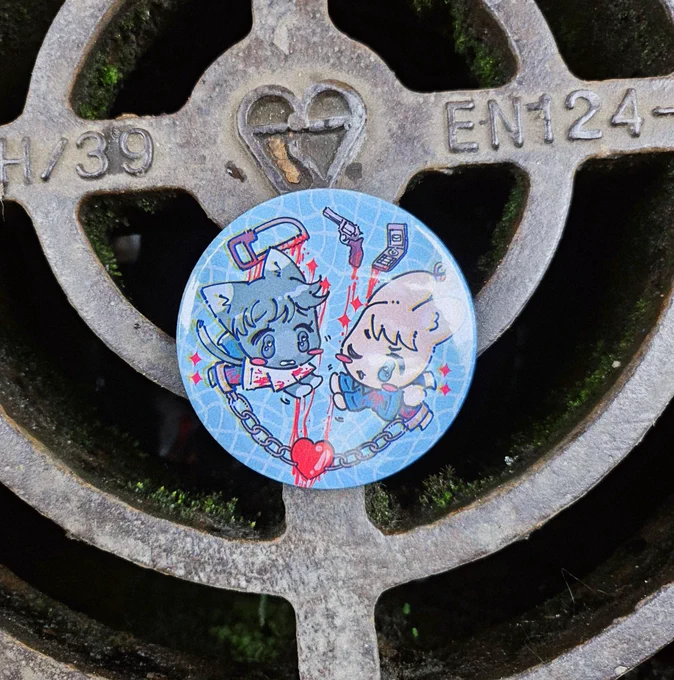 nyoooo don't leave meeee 75mm badge of Adam and Lawrence!! This is a BIG badge so you can show off your chainshipping love~ ...[#SAW] 