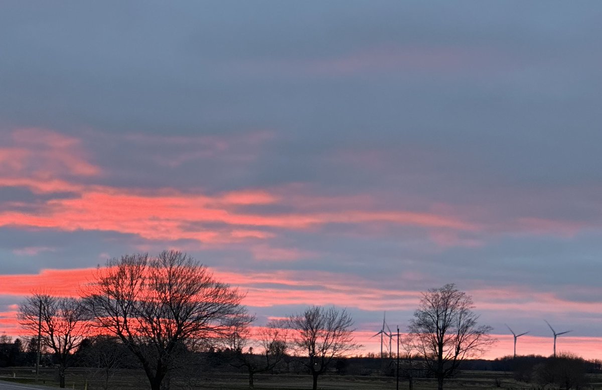 Beautiful #sunset just outside of Exeter tonight #huroncounty