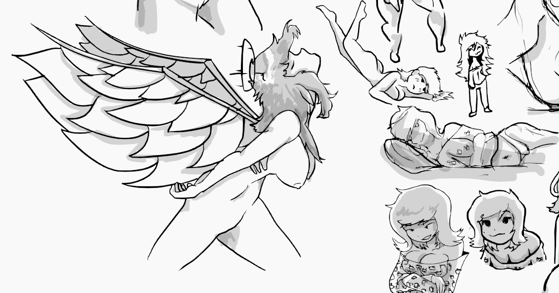 ByteAfterDark's tweet photo. Sorry I went on a giant training arc I'll probably come back soon here are some doodles https://t.co/TmDJp1URMR