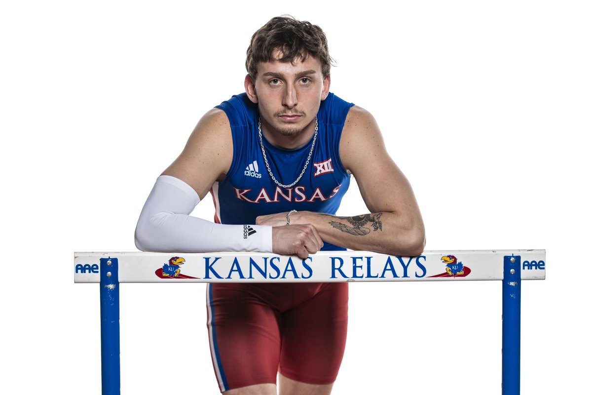3rd in the long jump ✅ 8th in the 400m hurdles ✅ @TaytonKlein1 had himself a day and he’ll be back at it tomorrow 💪 #RockChalk