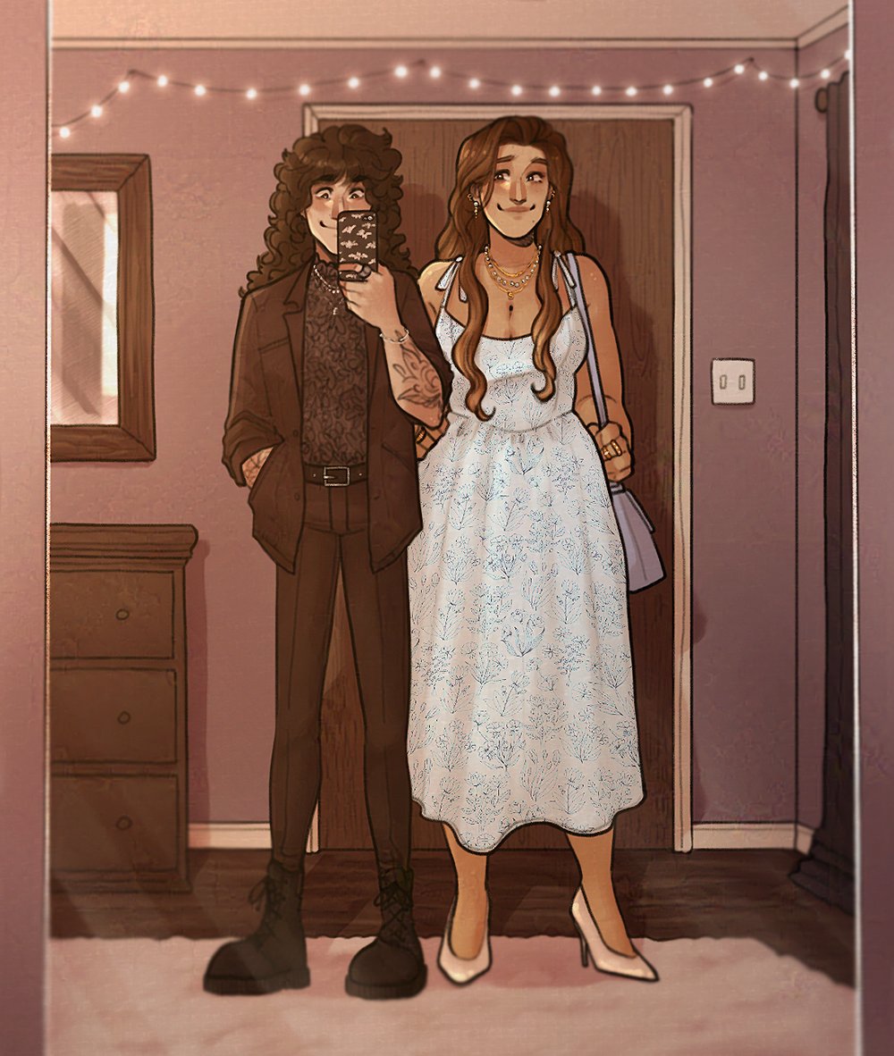 lazyjunebug's tweet photo. more t4t steddie because it wasn't the black mold after all, i'm still just feral

#steddie #strangerthings https://t.co/xrT5bCjIRm