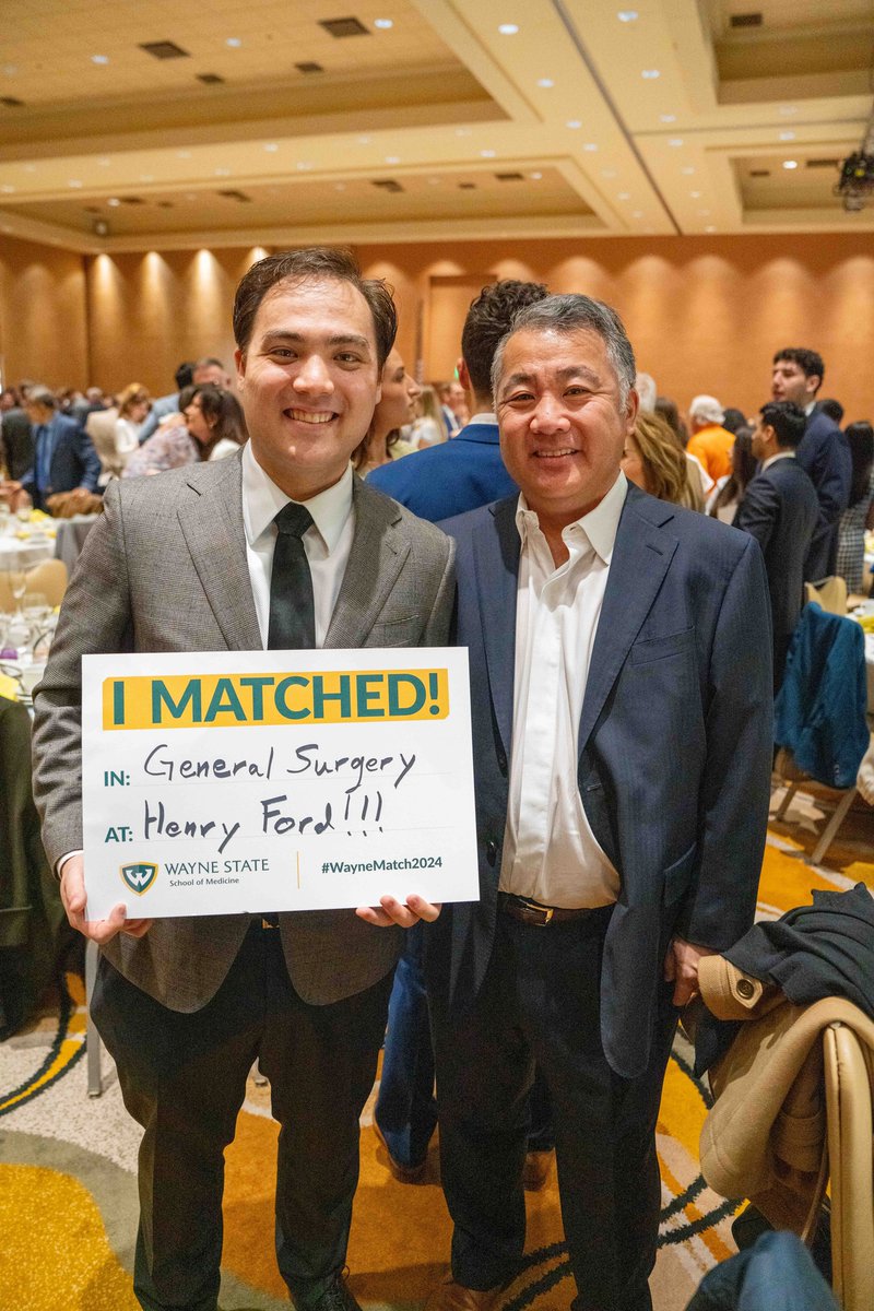 HenryFordHealth's tweet photo. From short white coats to long white coats - today we celebrated @waynemedicine's class of 2024. 🎉 Happy #MatchDay and congrats to all of our new residents! 🩺⚕ https://t.co/ladSLGj1m7