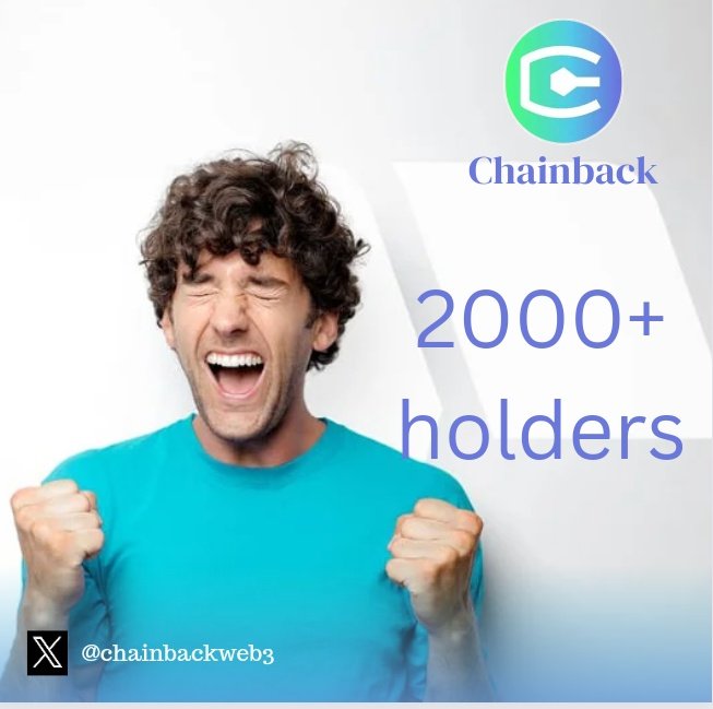 #Chainback has officially surpassed 2000 total Holders ! 

2024 is shaping up to be the year of user-friendly experiences in <a href="/ChainbackWeb3/">Chainback</a> and web3. Together let's in  join shaping the future of Decentralized Technology. 

Follow <a href="/ChainbackWeb3/">Chainback</a> Today!

#AI $ETH #ARCHIVE
