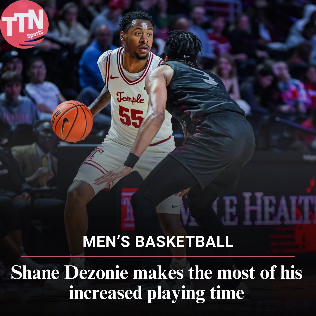 .@Tumbbhoops guard Shane Dezonie has taken a massive step forward this season and made key plays helping the Owls win games. 🔗: temple-news.com/shane-dezonie-…