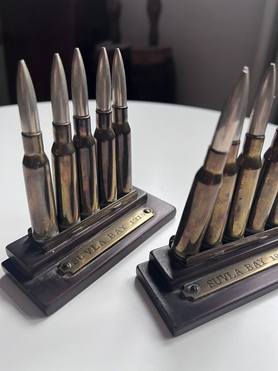 Ok, so, I have these. Anyone hazard a guess as to the calibre and origin of these rounds, apparently (allegedly) associated with Suvla Bay (Gallipoli)? <a href="/SteveJChambers/">Stephen Chambers</a> <a href="/Taff_Gillingham/">Taff Gillingham</a> ?