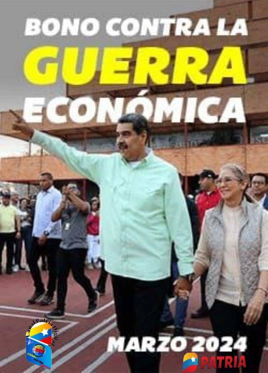 Canal Patria Digital (@canalpatriadig) on Twitter photo 🔴 #AHORA
💳 Inicia la entrega del Bono Contra la Guerra Económica (marzo 2024) enviado por el Presidente <a href="/NicolasMaduro/">Nicolás Maduro</a> a través del Sistema <a href="/CarnetDLaPatria/">Carnet de la patria</a>, para los trabajadores del sector público.
✅ MONEDERO PATRIA: CREDITO por Bs 2.170,00 Bs. 🔴 #AHORA
💳 Inicia la entrega del Bono Contra la Guerra Económica (marzo 2024) enviado por el Presidente <a href="/NicolasMaduro/">Nicolás Maduro</a> a través del Sistema <a href="/CarnetDLaPatria/">Carnet de la patria</a>, para los trabajadores del sector público.
✅ MONEDERO PATRIA: CREDITO por Bs 2.170,00 Bs.