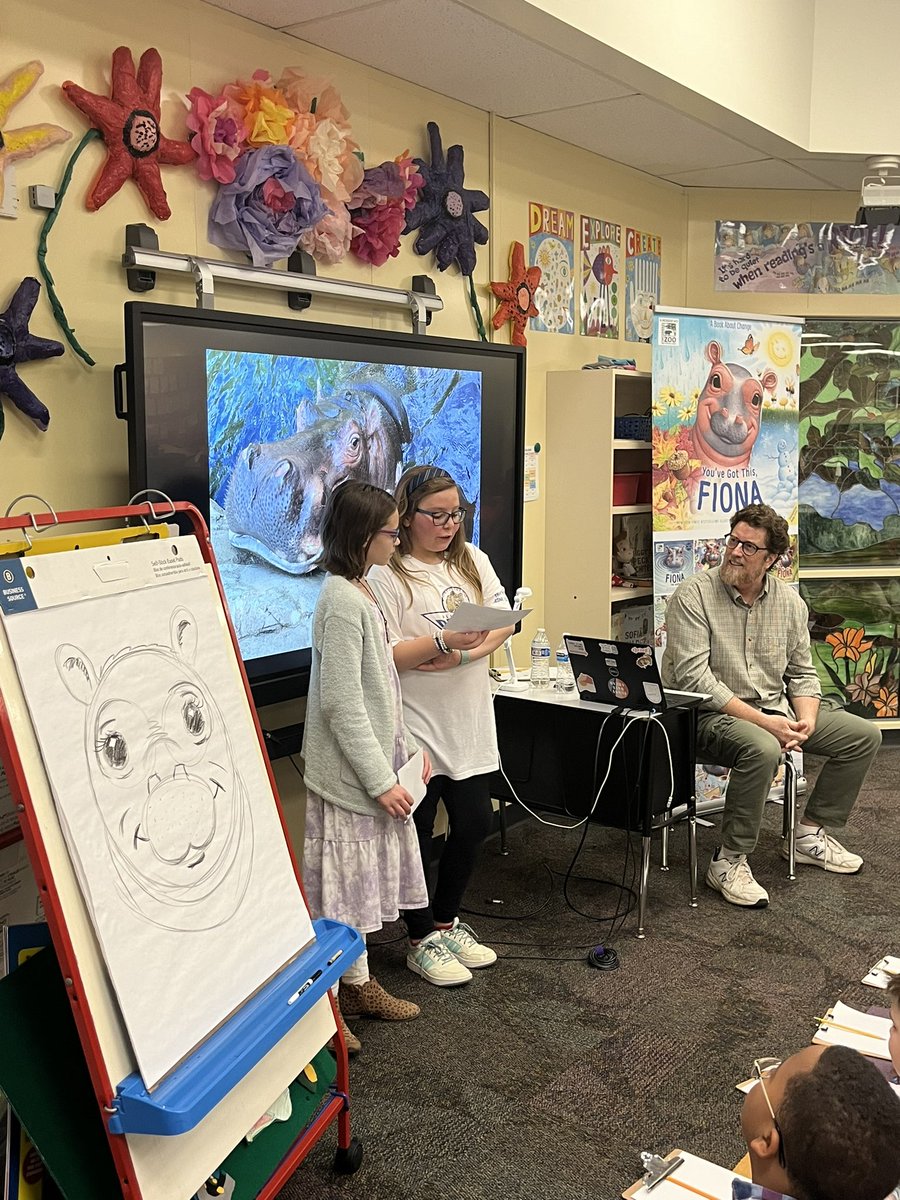 Our visit with author, illustrator, artist, Richard Cowdrey was inspiring! From doodling in class to creating illustrations for the Super Bowl and NYT Bestselling Books, his journey is amazing. Thank you for sharing your story and talents!