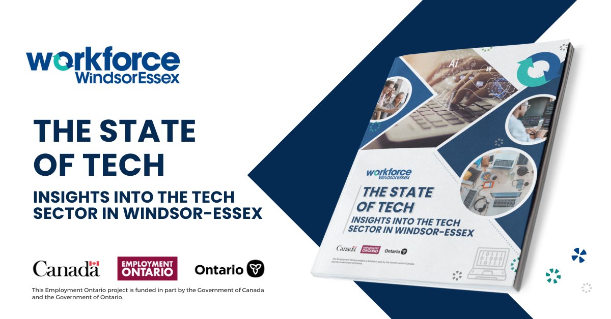 New Resource: The State of Tech - Insights into the Tech Sector in Windsor-Essex The aim of this report is to highlight the impact and vitality of the tech sector in Windsor-Essex. Read it here: workforcewindsoressex.com/state-of-tech/