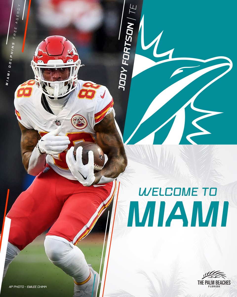 We have signed TE Jody Fortson.

Welcome to the Fins Fam, @notyourjody! 🐬