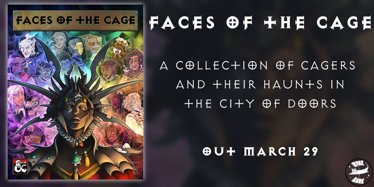 Faces of the Cage - a Planescape Anthology introducing 16 NPCs and their haunts in Sigil, the City of Doors. Coming March 29th to @dms_guild! #DnD5e #Planescape #DMsGuild