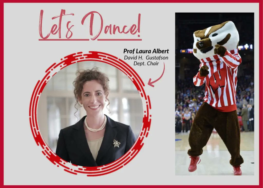 #BadgerEngineers- reminder to register NOW for Let's Dance, tomorrow from 12-1pm. Prof. Laura Albert will share her expertise in data analytics applied to building your bracket, just in time for #MarchMadness! 

Register here: engineering.wisc.edu/event/lets-dan…

@lauraalbertphd