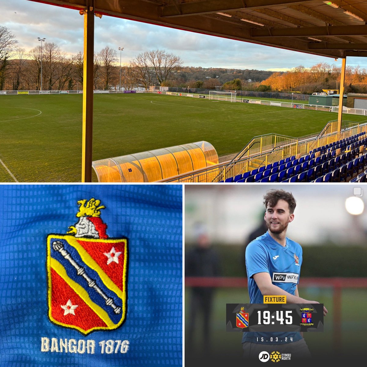 efail123's tweet image. Matchday! Home to Mold @Bangor1876 
⚽️🔵🔴 #kitman