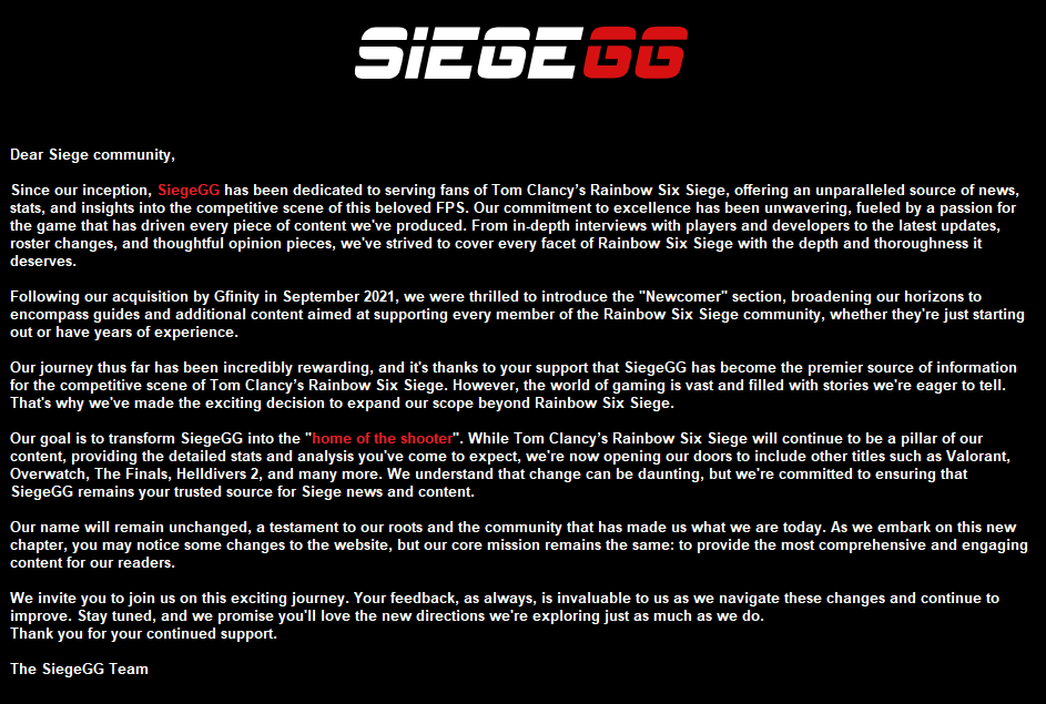 Siege_GG's tweet image. About our future:
