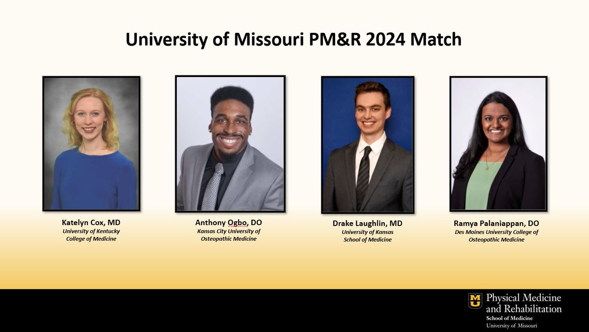 We are excited to welcome the newest members of the #MizzouPMR family! #MatchDay2024
