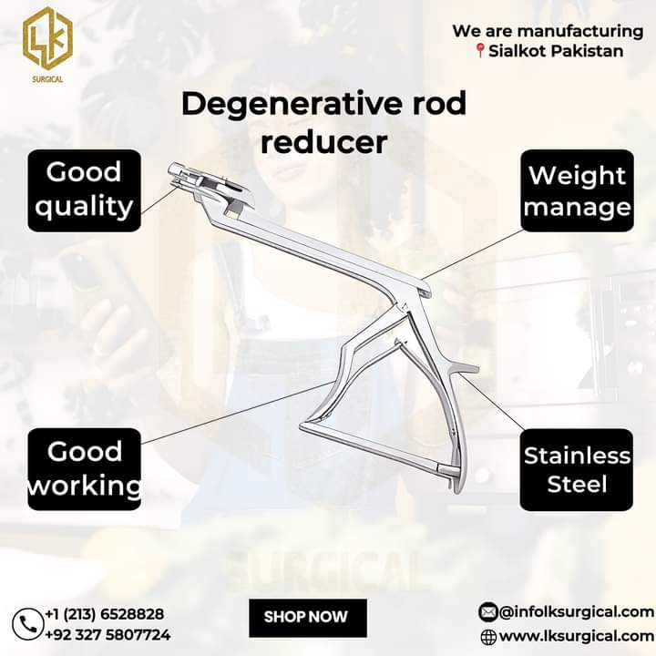 The Everest Degenerative Rod Reducer is a cutting-edge surgical tool designed for orthopedic and spine 
📞 Contact Us: 📱 Call us at +1 213-652-8828 📧 Email: info@lksurgical.com
🔗 Hashtags: #Orthopedics #SpineSurgery #MedicalInnovation #SurgicalEquipment #EverestDegenerative