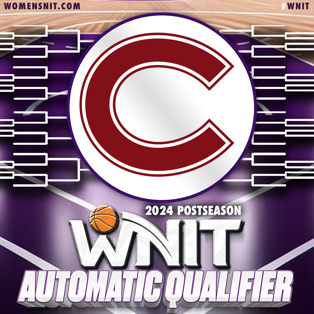 WomensNIT's tweet photo. We are pleased to announce that @ColgateWBB has earned a bid to the 2024 Postseason WNIT as the AQ out of the Patriot League. Congratulations to the team and staff for a terrific season so far! https://t.co/hNaP0K126Z