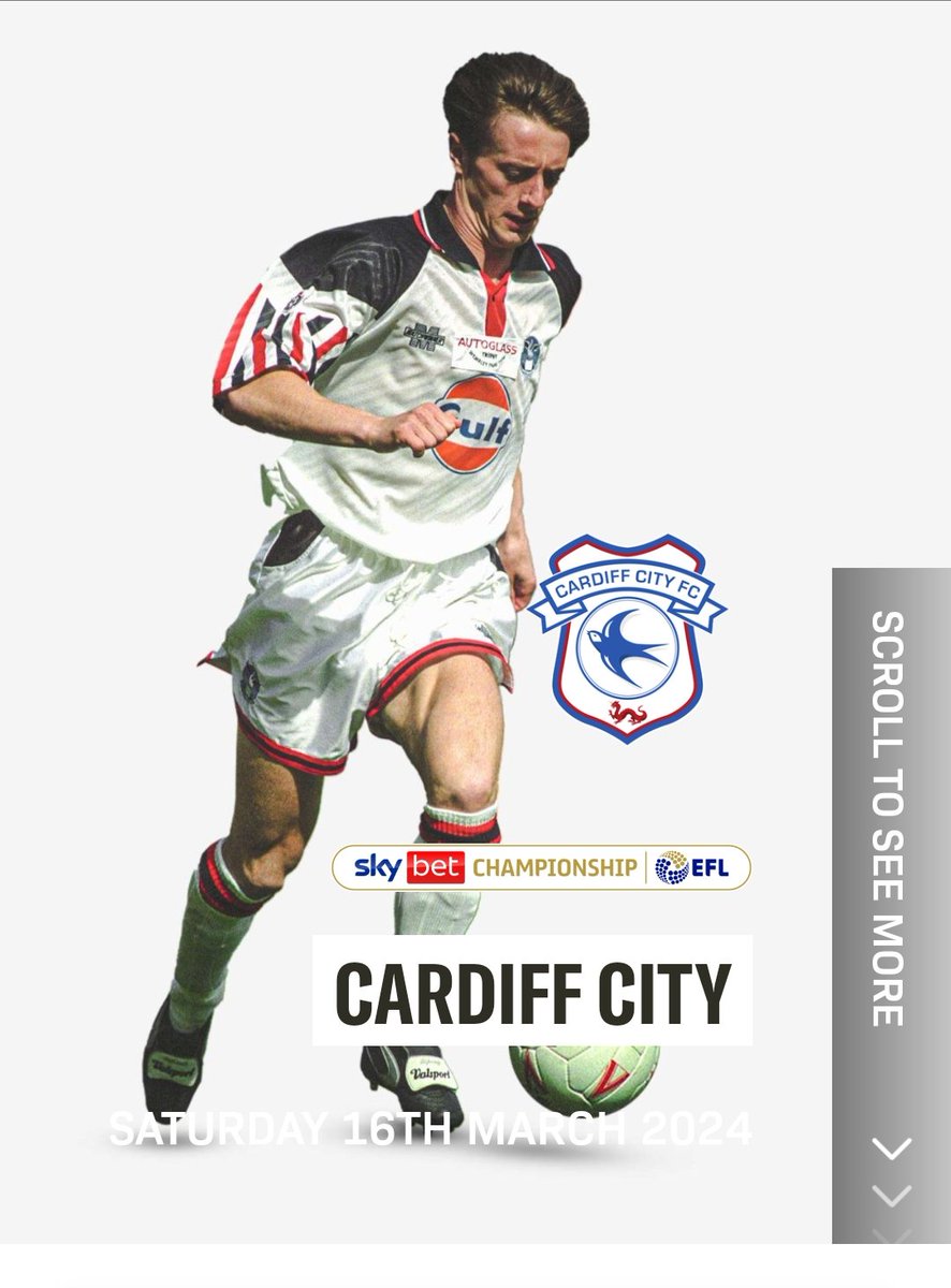 So pleased to see Jason Bowen on the front of the programme for the game tomorrow. Loved watching him play for The Swans.