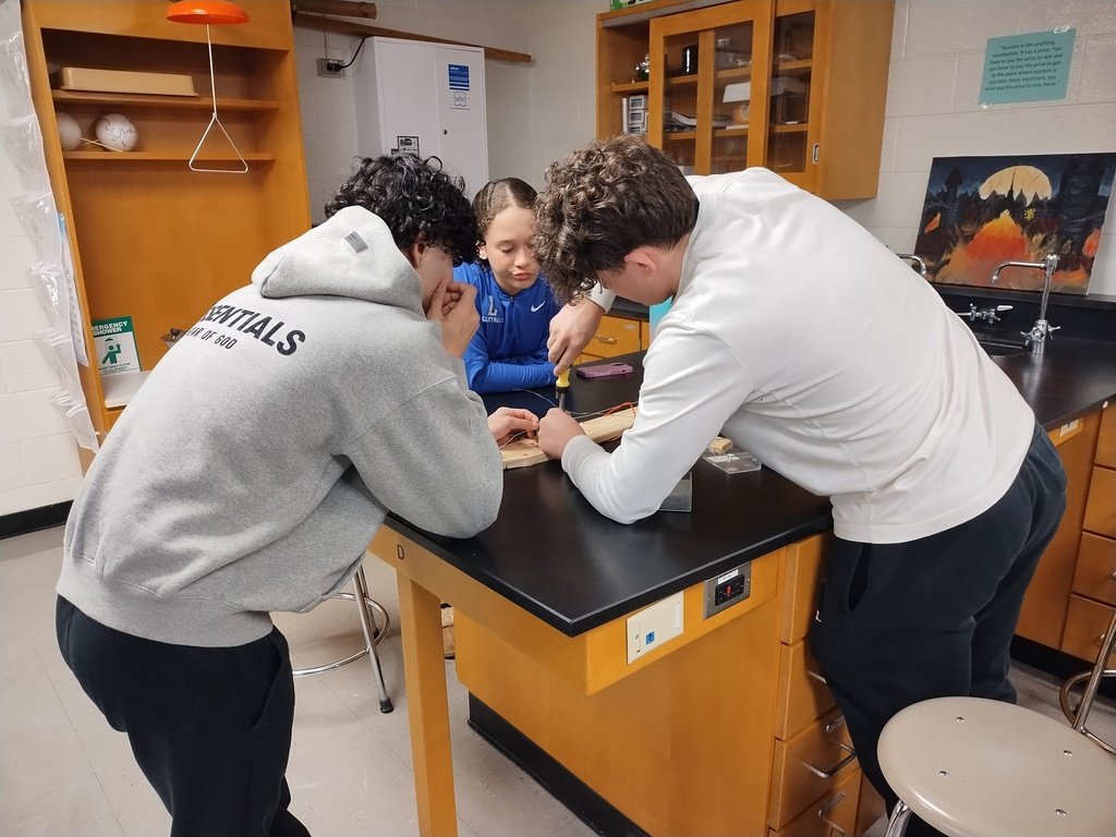 LamphereSchools's tweet image. 🎸🔬Our Applied Physics class at Lamphere High School is taking learning to the next level by building electric guitars! 🤩🔌 Rocking out while mastering physics principles! 🚀 #STEMeducation #HandsOnLearning #AppliedPhysics 🎶 #wearelamphere