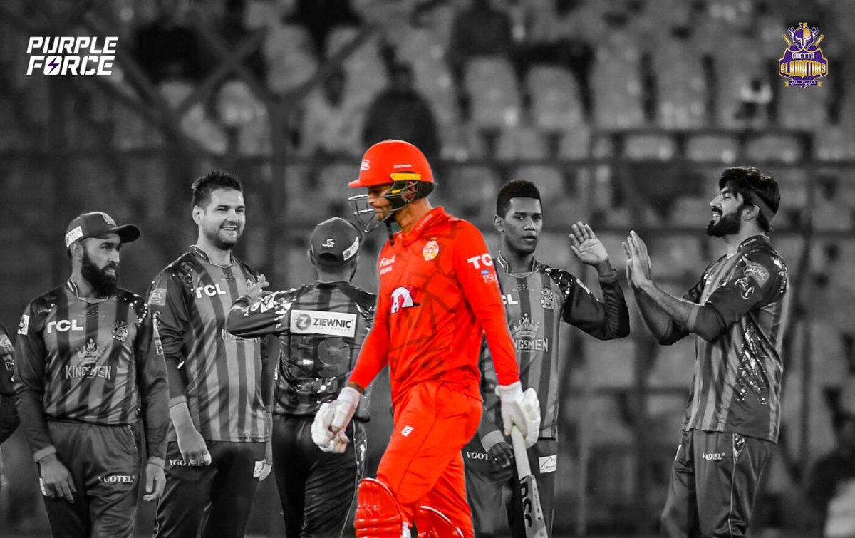 TeamQuetta's tweet photo. Sadly our run at the #HBLPSL9 comes to an end 💔

#PurpleForce #IUvQG https://t.co/4O4snNcG7j