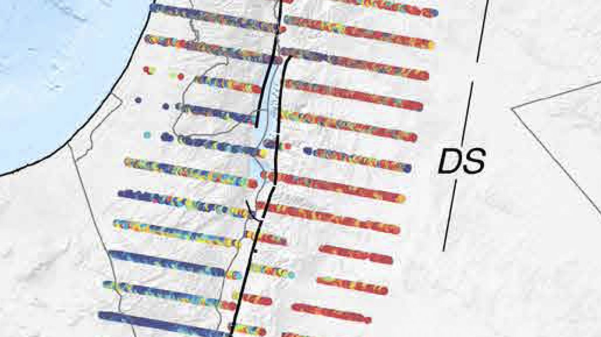 Excited about our new Science Adv. paper on burst-overlap interferometry along the entire Dead Sea fault (DSF), settling slip rate debates on the northern DSF: it moves slower than the rest of the DSF, good news for western Syria. Congrats to Xing Li! science.org/doi/10.1126/sc…