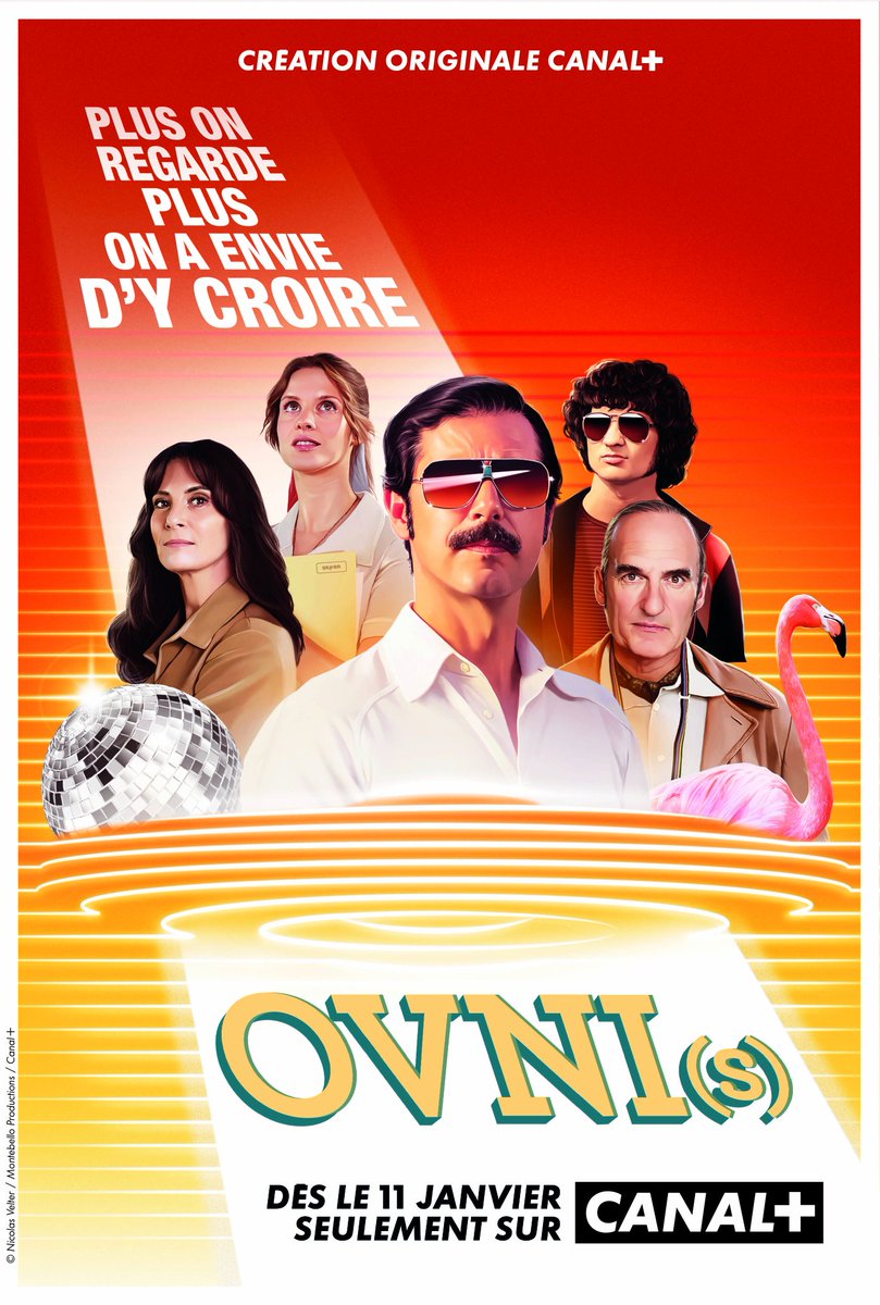 Charmed by French sci-fi X-Filesesque dramedy UFOs/OVNI(s)'s quirky actors, synth music, and deep '78 retro vibe. Engineer Didier Mathure hits career rock-bottom after his rocket explodes and he is demoted to head GEPAN, a research dept. studying unexplained aerial phenomena.