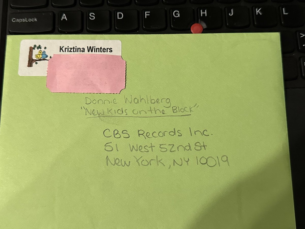 Hey <a href="/DonnieWahlberg/">Donnie Wahlberg</a>, I found a letter in the attic that my then teenage daughter wrote to you over 25 years ago, but never mailed! I have not opened it read it. How can I make sure it gets to you? #NKOTB #BlueBloods <a href="/cbsrecords/">CBS Records</a>