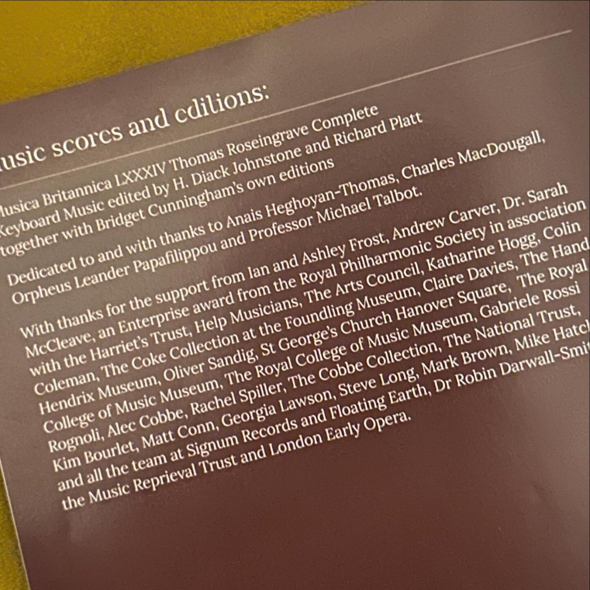 I am so proud of my friend and colleague @MusicCunningham for the release of yet another fabulous disc (soon available for purchase and streaming). I’m also incredibly touched by the fact that it’s been dedicated to me (alongside some stellar friends and colleagues).