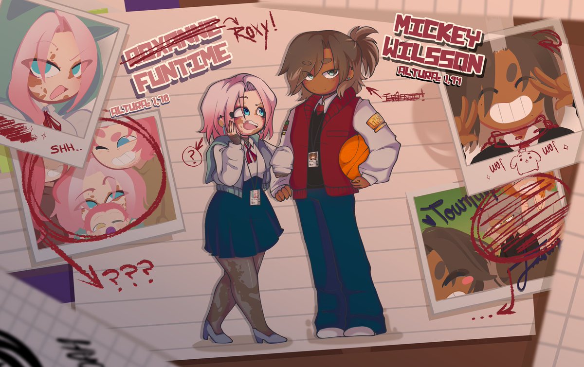 🔕SHHH....ORDEN EN LOS PASILLOS!!💢
#FHSCNG #FHS #FNAFHS
CON USTEDES..MICKEY Y ROXY !! 💥
🧸...