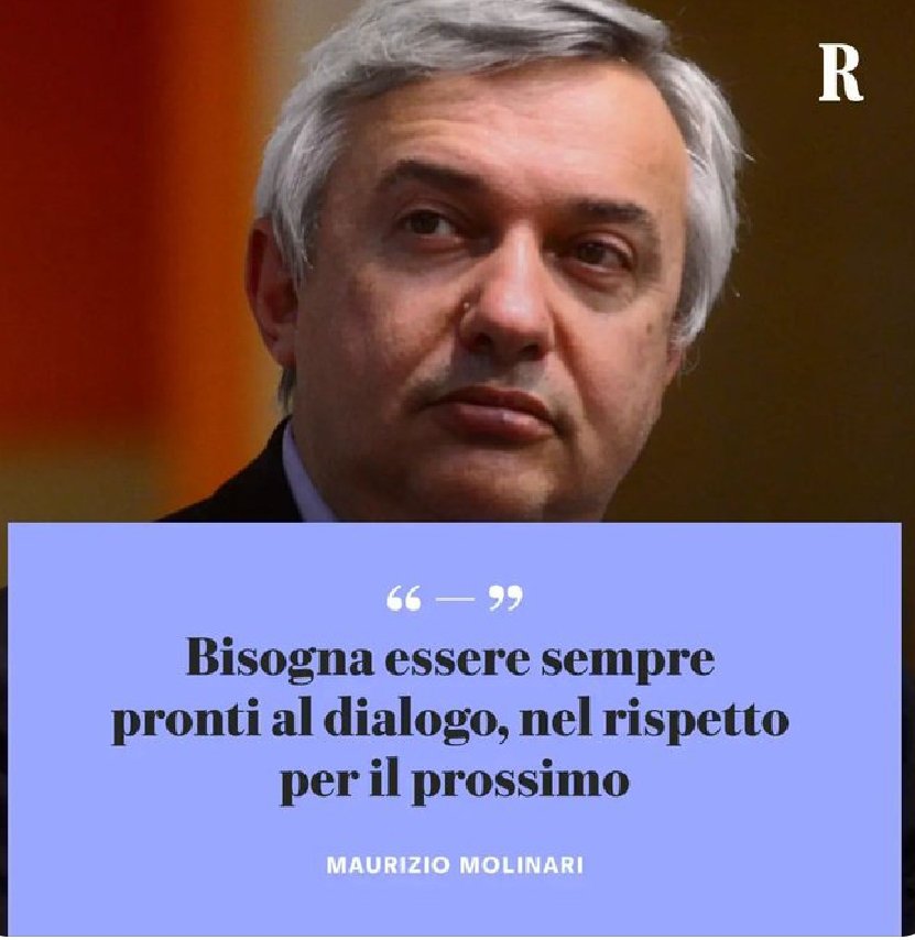 Solidarietà al direttore @repubblica #mauriziomolinari, la #libertà di espressione è fondamento della #democrazia e a nessuno può essere impedito di parlare.