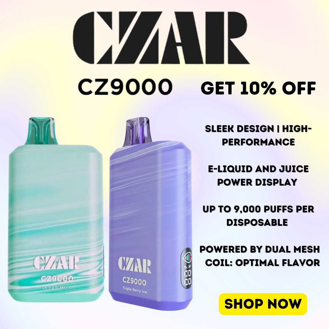 Happy Friday! Get yourself a CZAR Vape Disposable 

#vape #czar #vaping #vapenation #puff

Shop Now: eliquidstop.com/products/czar-…