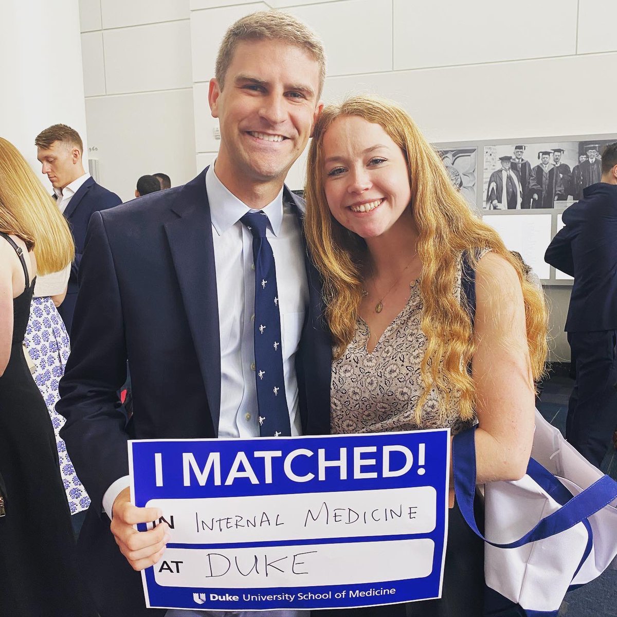 Thrilled beyond belief to be joining the legendary #DukeFam at @IMResidencyDuke! Thank you to all the family and mentors who have supported me, too many to list here, without whom none of this would be possible 😈💙🩺
@AimeeZaas #Match2024 #MatchDay #InternalMedicine #ForeverDuke