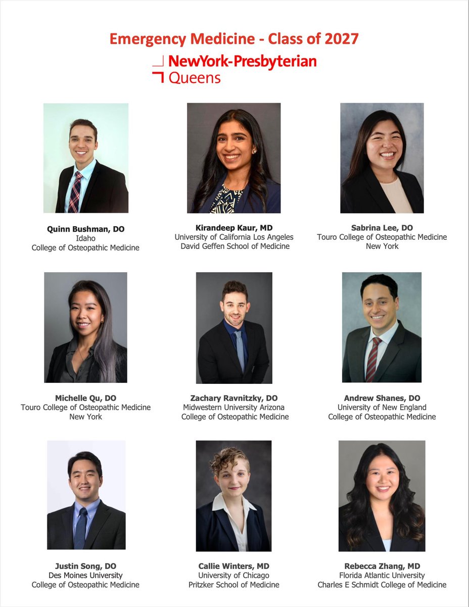 Welcome to our Class of 2027! Welcome to the NYPQ Family ❤️ We can't wait for you to join us and see you all become amazing emergency medicine doctors! 
#Match2024 #NYPQEM