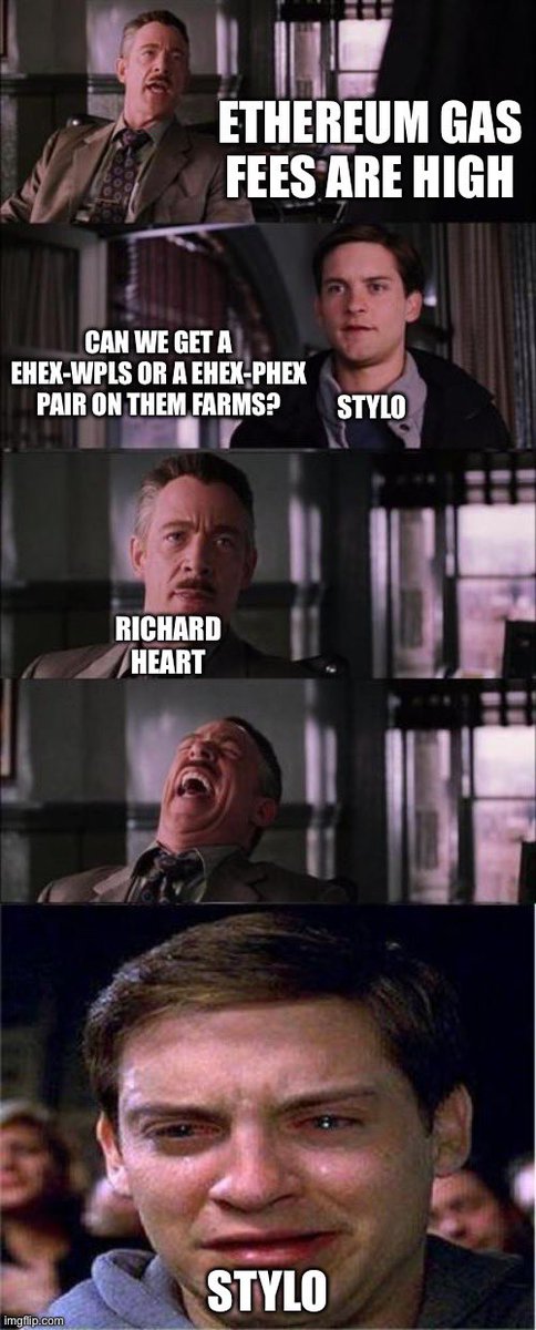 StyloIRL's tweet photo. Never dare to be different
#RichardHeartWasWrong
#Bitcoin  #Ethereum #PulseChain #Hex #Hexicans https://t.co/x8R8iULLCN