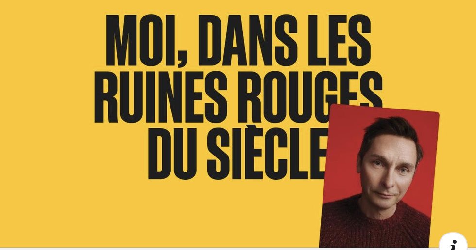 QGCulturel's tweet photo. Voici la critique de notre collabo @BurnhamJonathan  de Moi, dans les ruines rouges du siècle chez @Duceppe !

https://t.co/qXK07gA8y8 https://t.co/g0RCPIhoIr