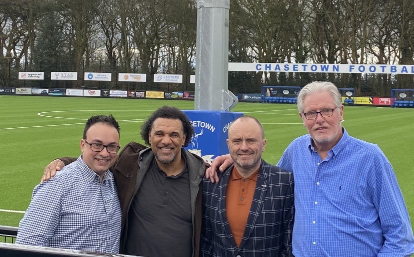 Another great Cheltenham Gold Cup day at ⁦@ChasetownFC1954⁩ Thanks to ⁦@TonyEnnis11⁩ , Don & Villa fan Franksy.