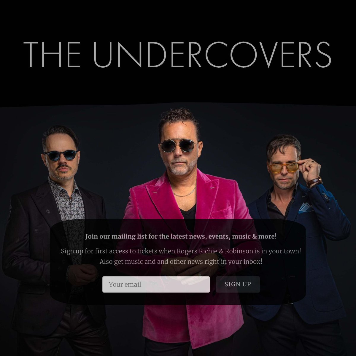 Have you signed up for our mailing list? Join to find out about upcoming shows, new music and more! Visit theundercoverslive.com to join. 👔 Gotstyle Men 🕶️ Locke & King #theundercovers #rogersrichierobinson #lionelrichie #kennyrogers #smokeyrobinson #lukemcmaster