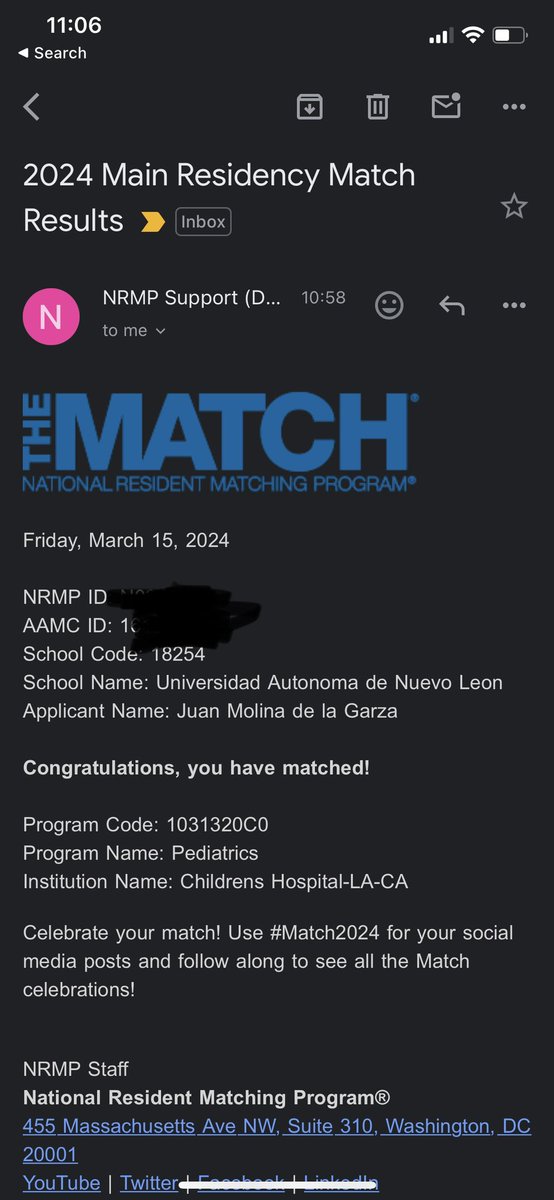 medicenjuan9's tweet photo. Happy #MatchDay2024 
can’t wait to meet my new family 💛💙💚❤️ https://t.co/XVJvZjcdsn