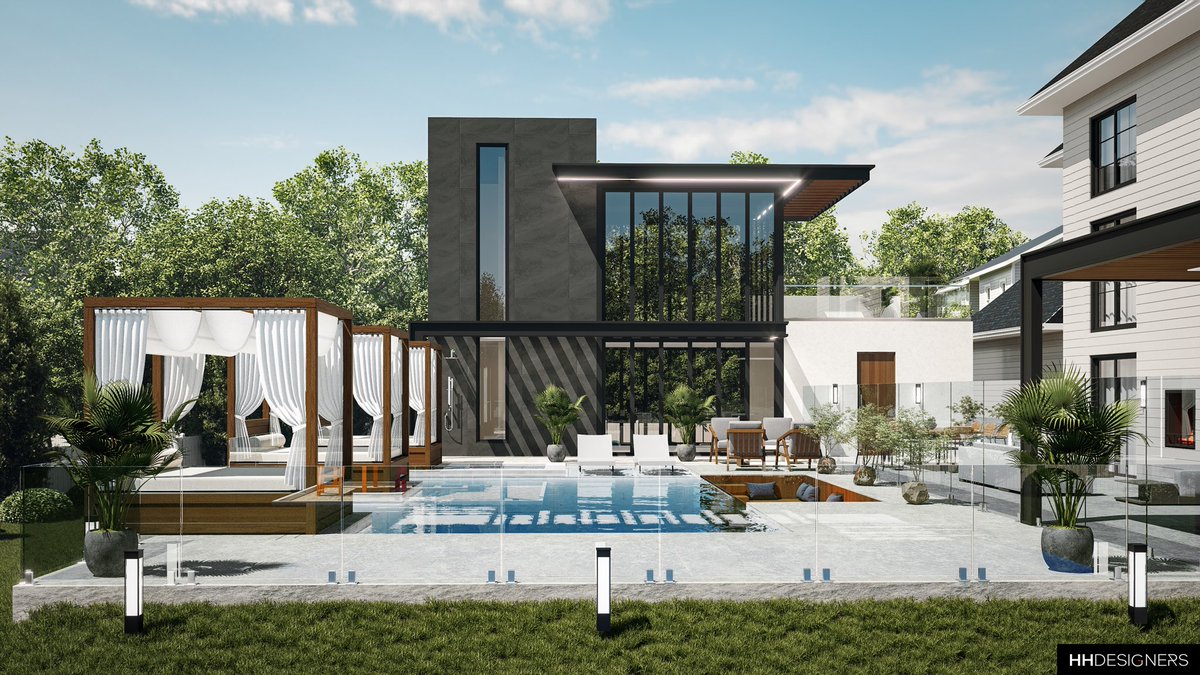hhdesigners's tweet photo. Oasis Backyard Masterplanned and Designed by HHDESIGNERS:
▪️ Pool House
▪️ Sauna
▪️ Guest Rooms
▪️ Pool
▪️ Jacuzzi
▪️ Basketball Courts

__________________
Request a Consultation:
We'd be honored to design a space that inspires, delights, and leaves an indelible impression on all who walk through your doors.

👉 https://t.co/Qft9CKeSxG 

#oasis #backyard #masterplanned #designed #poolhouse #sauna #guestrooms #pool #jacuzzi #basketballcourts