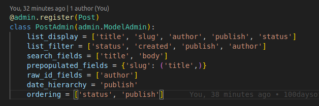 stanley643's tweet photo. 📅 15nth March 2024 Day 03 of 100 @ #100daysofalxse.  I have learnt:
1. Customizing how models are displayed and 
2. Working with querysets and managers. #ALX_SE #100daysofALXSE #DoHardThings #idohardthings #100DaysOfALXSWE #ALX_SWE https://t.co/6ZIeB9lC1W