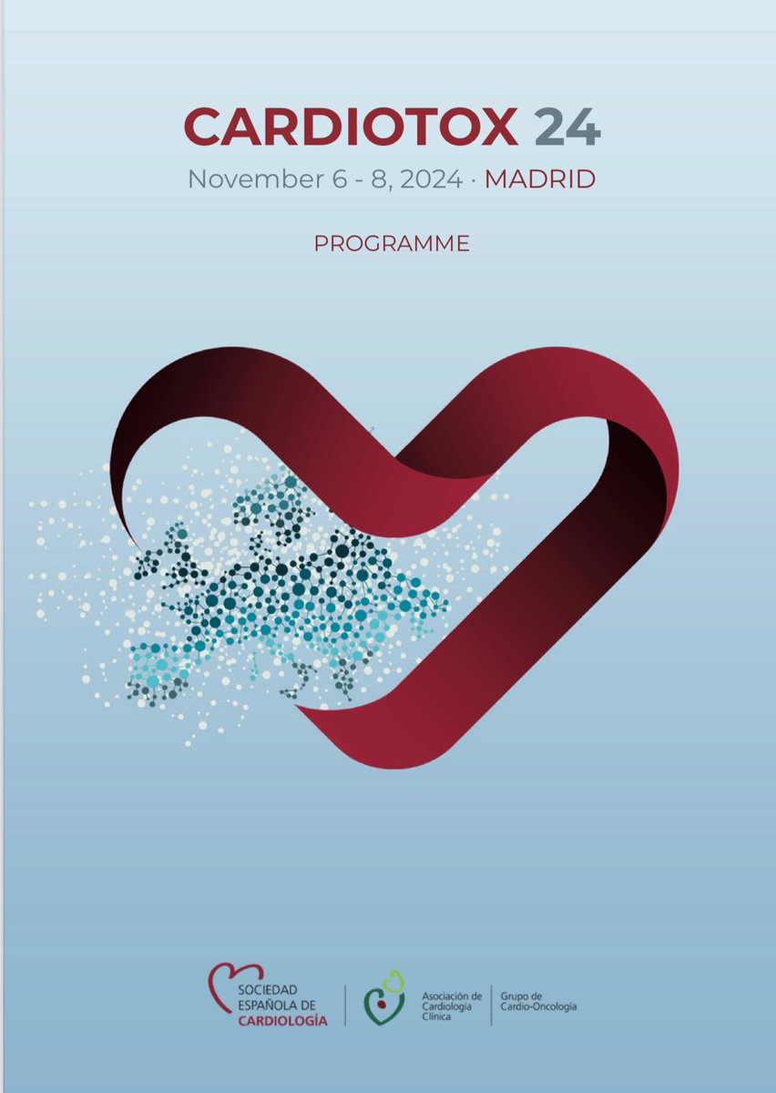 #SAVETHEDATE #CARDIOTOX24 📆 November 6 - 8, 2024 📍 MADRID, SPAIN 🇪🇸 ➕ℹ️: cardiotox.net/Cardiotox2024 #cardiology #oncology #hematology #CardioOnc @secardiologia @_SEOM @SEOR_ESP @sehh_es @TeresaLpezFdez1 @javierDcastro