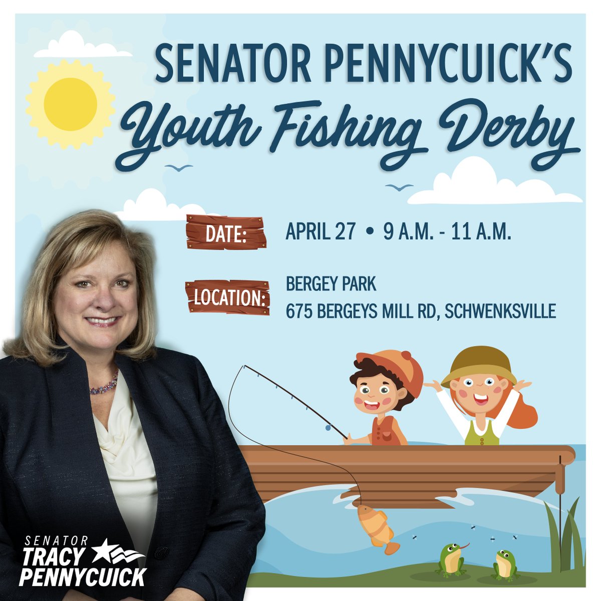Grab your fishing poles and join us for a fun filled day outdoors while learning about our diverse wildlife and the importance of preserving our natural environment! 🎣

Sign up here ➡senatorpennycuick.com/youth-fishing-…

✨We look forward to seeing you there!✨

#FishingDerby #BergeyPark