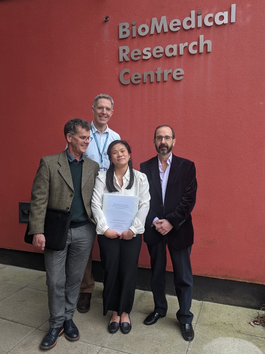 margeoux_dr's tweet photo. Excited to announce that on Wednesday I passed my PhD viva with minor corrections! 🥳🎉
Thank you @CrichtonLab and the Crichton lab crew for all your support and guidance throughout my PhD - it's been an amazing journey! https://t.co/QF2PE1Lgfs