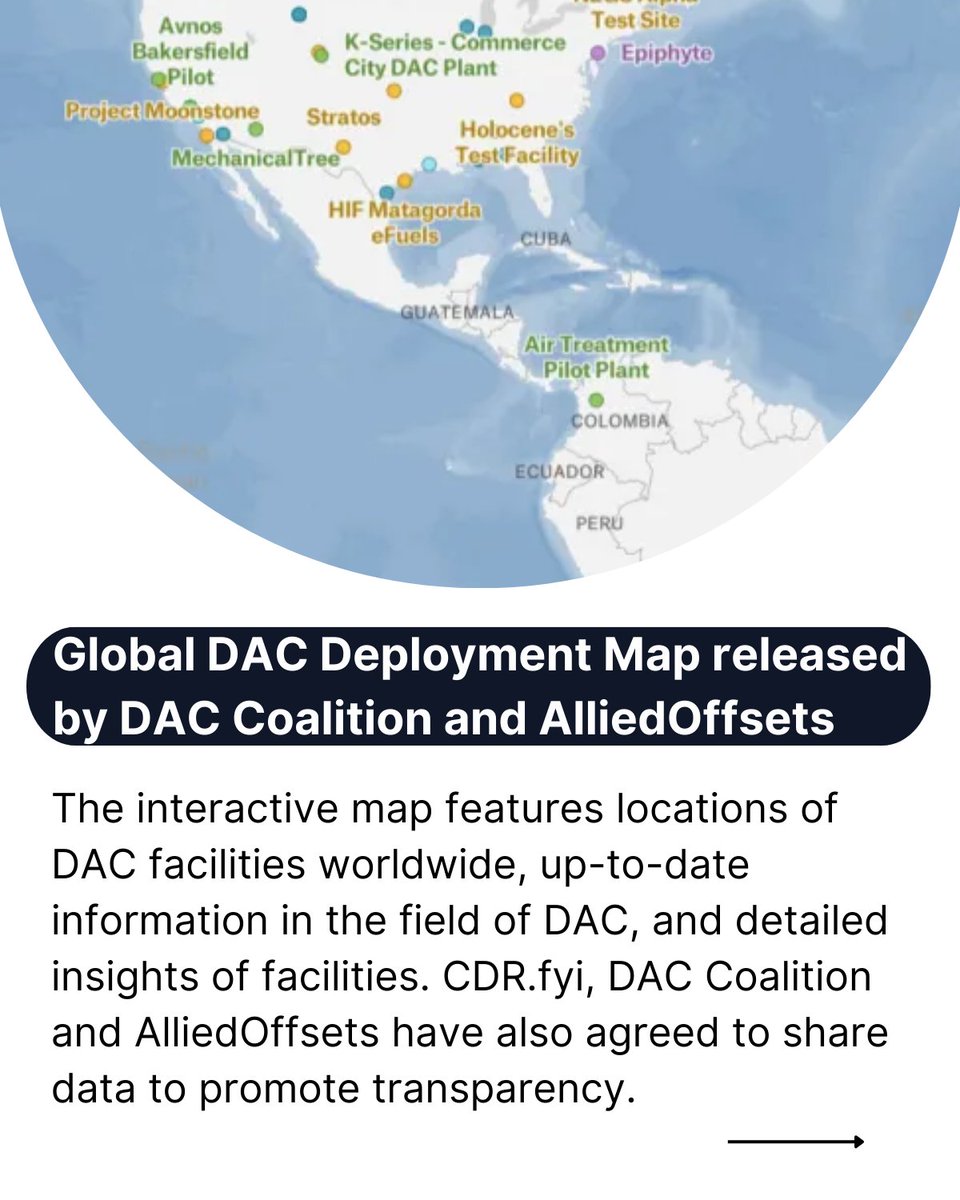 ➡ Global DAC Deployment Map: daccoalition.org/direct-air-cap…