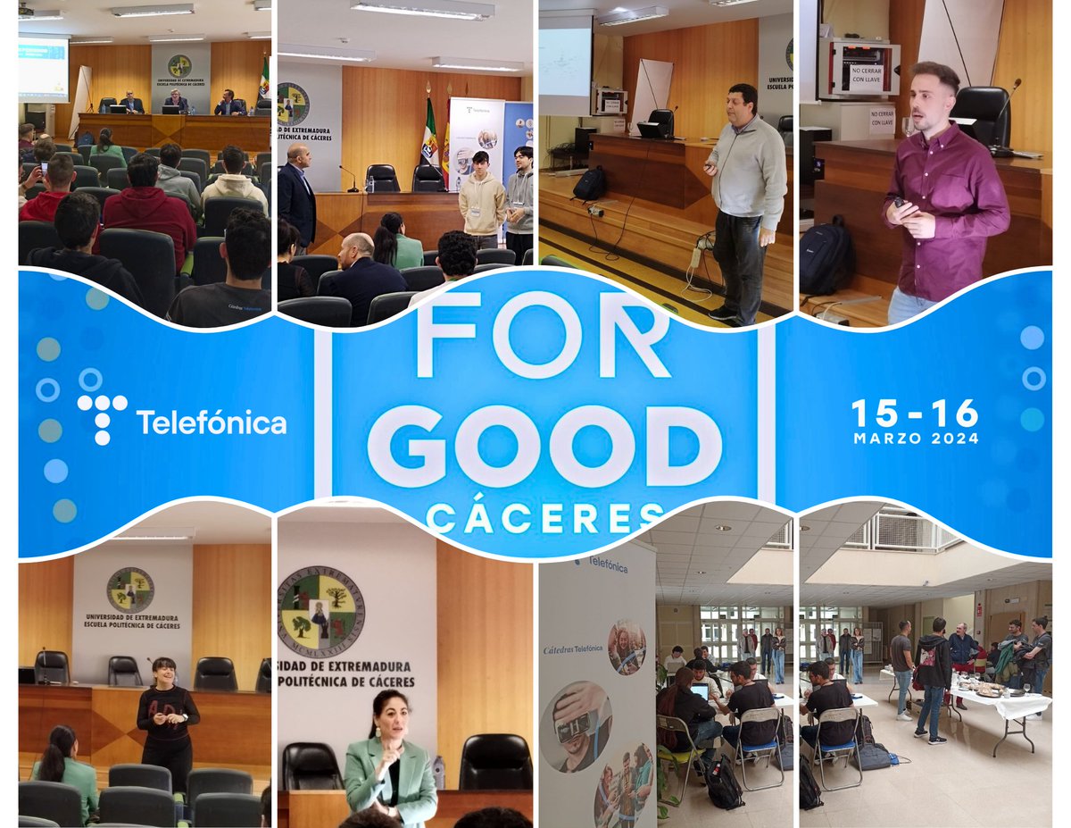 EPCC_Unex's tweet photo. 🔵La #HackForGood2024 de @Telefonica @CatedraTEF_UEx, sigue en marcha en la #EPCC. Esta mañana ha estado repleta de charlas sobre iniciativas y proyectos muy interesantes. Los #hackers están trabajando en equipo para encontrar soluciones a los retos planteados (...) https://t.co/6LB2JQBc1w
