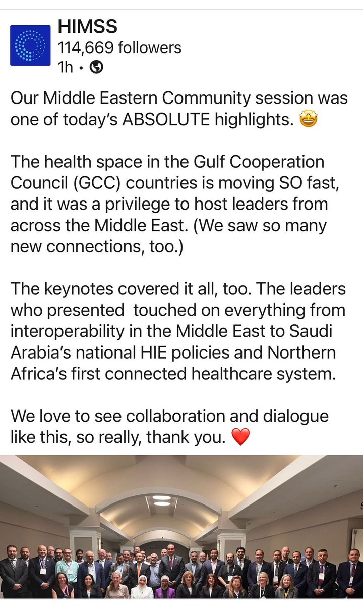 fgalshammari's tweet photo. قمة همز العالمية @HIMSS في اورلاندو، امريكا. كانت مليئة في استخدامات الذكاء الاصطناعي في الصحة وشارك مجلس الضمان الصحي خططة الاستراتيجية والمشاريع التقنية لخدمة مستفيدي الضمان الصحي. https://t.co/wzmubiH9HH