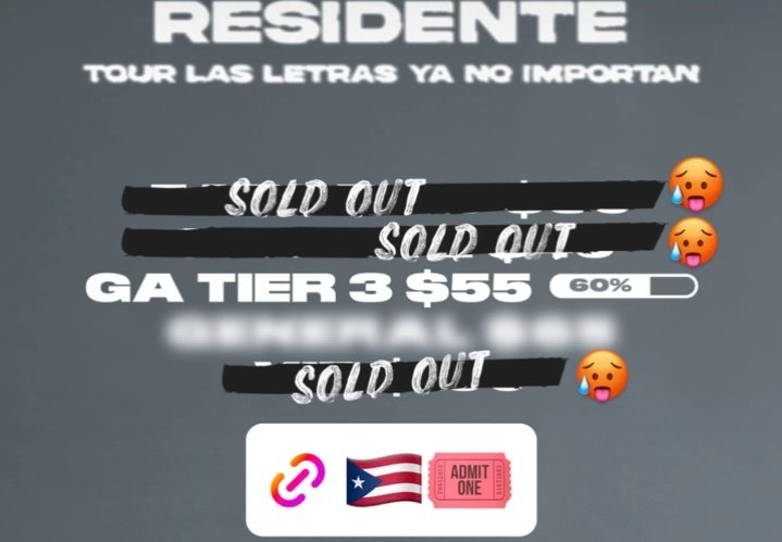 Qué terror #PR 🇵🇷 😦 2dia sold out #lasletrasyanoimportan