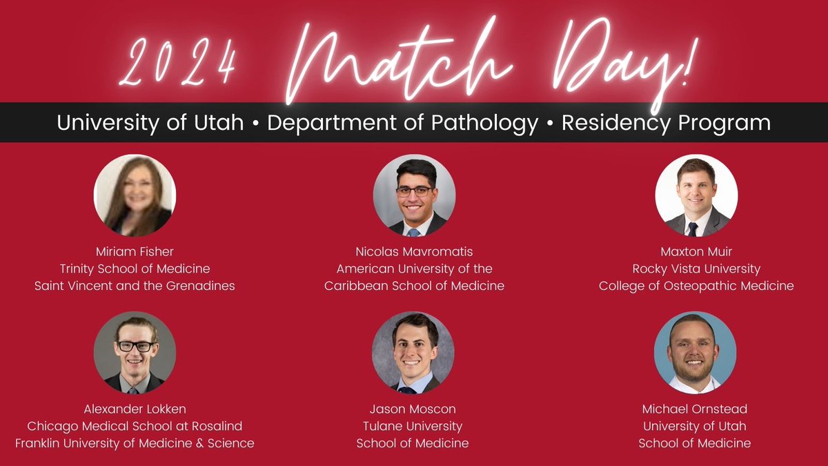 We are delighted to welcome our incoming class of residents!  Looking forward to working with each of you! #PathMatch24  #Match2024  #PathTwitter