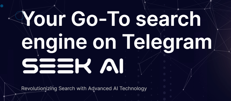 ATHena_DeFi's tweet photo. This web3 AI wave isn't stopping anytime soon! 

I just found @seekaierc - a AI powered search engine that will allow you to scour Telegram as a whole for what you are looking for!

Aped into $SEEKAI on this leg up!

Chart: https://t.co/WYrhGwVenn https://t.co/Fppta04zHk