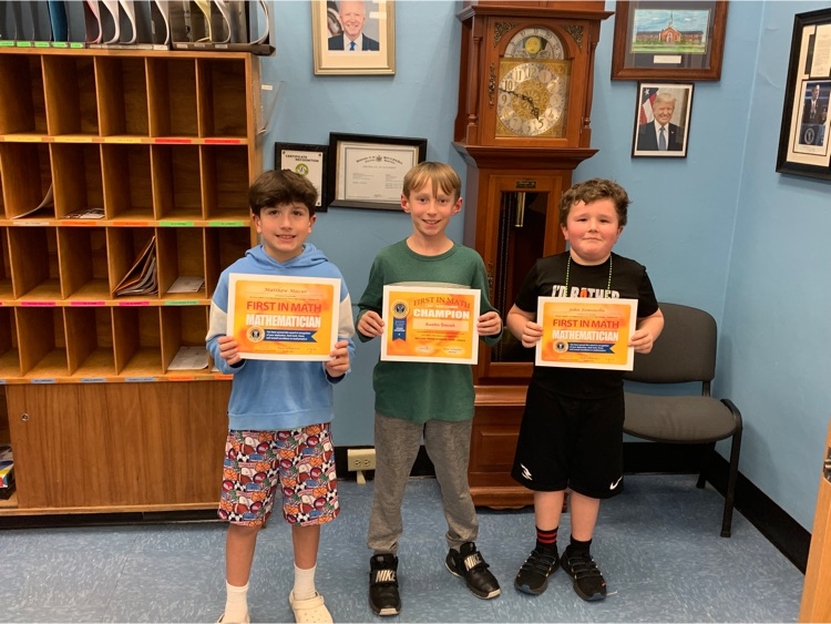 vedder_g's tweet photo. Congratulations to our First in Math high achievers this week. Remember to practice for the First in Math Tournament which is on March 21. https://t.co/Ir99aG3Hrg