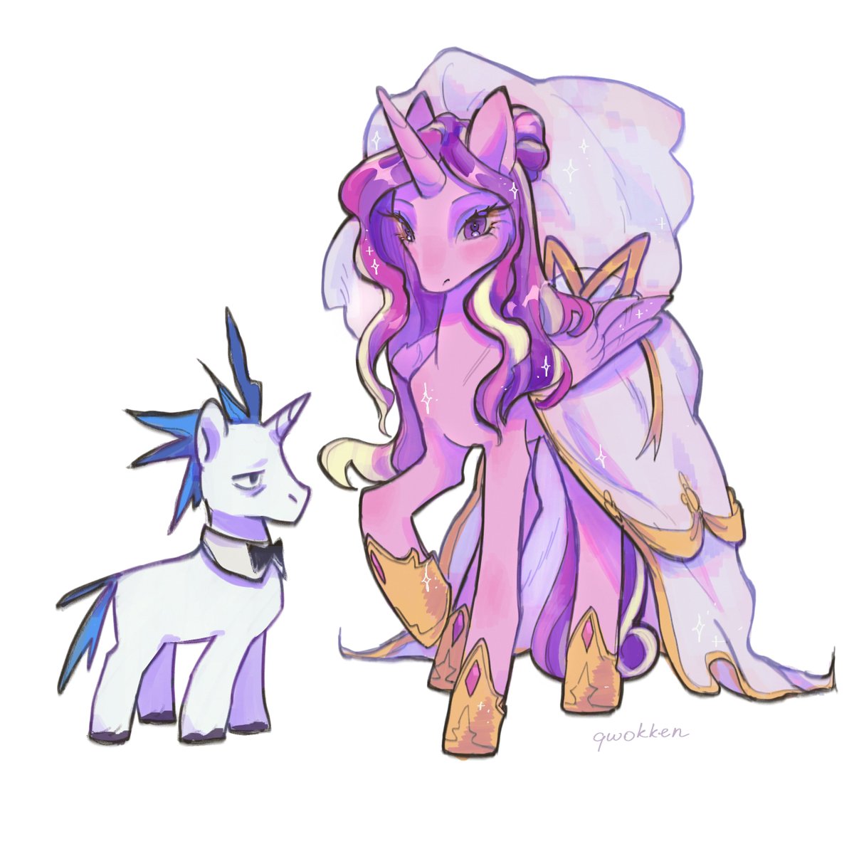 qwokken's tweet image. the bride and the ugly ass groom #mlp